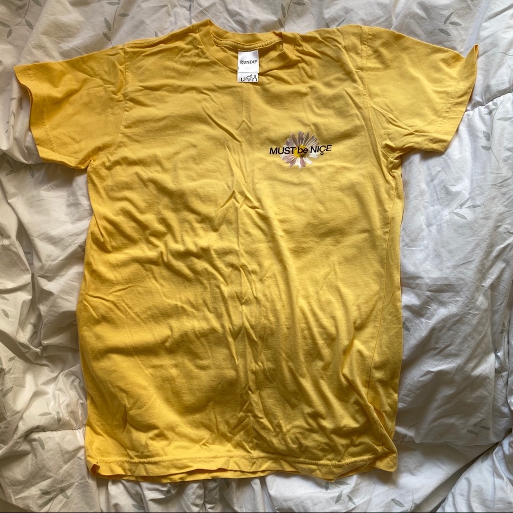 RIPNDIP yellow “Must Be Nice” short sleeve